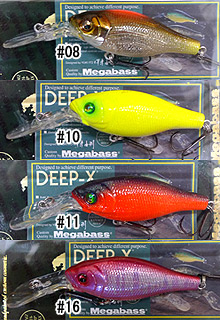 メガバス　DEEP-X 100 16個 DEEP-X 100 LBO(ディープX 100 LBO) GG バス ルアー | Megabass