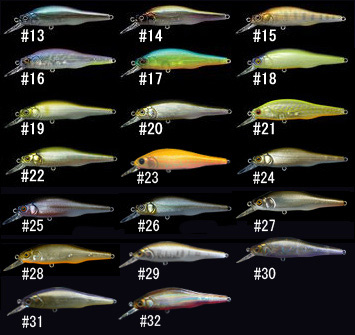 Megabass X-80 TRICK DARTER カラーサンプル