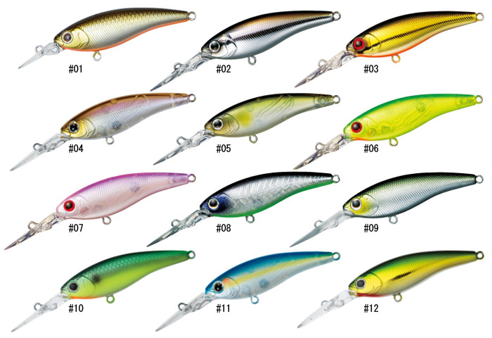 Daiwa STEEZ SHAD カラーサンプル
