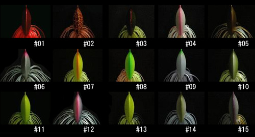 Megabass SUPER V-FLAT カラーサンプル