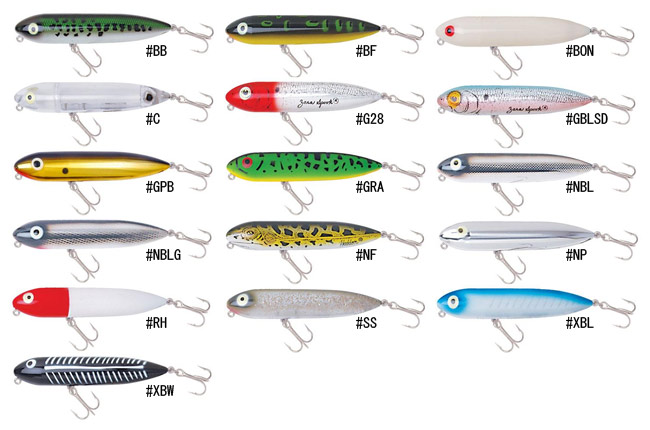 Heddon ZARA PUPPY X9225 カラーサンプル